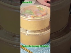 Disposable 500ml Microwavable Paper Bowls Paper Take Away Containers