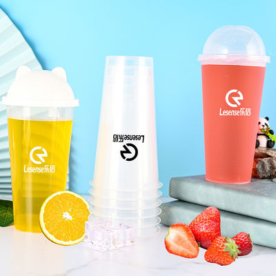 Eco-friendly 100% riciclabile PP Coppe per bevande fredde a prova di perdite e design durevole