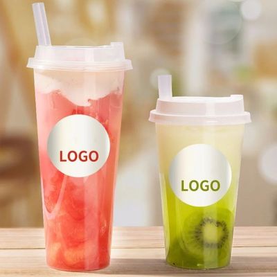 Ein guter Preis. 12oz 16oz 20oz benutzerdefinierte Plastik Tassen für die Party mit Deckel Logo Druck Online