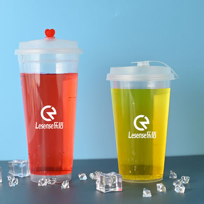 12oz 16oz 20oz Custom Plastic Cups For Party With Lid Logo Printing