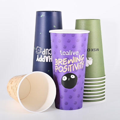 Un buen precio. Tazas de papel de marca de cartón de 80 mm de diámetro Tazas de pared única en línea
