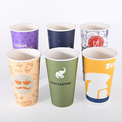 80mm Diameter Cardboard  Branded Paper Cups Single Wall Cups