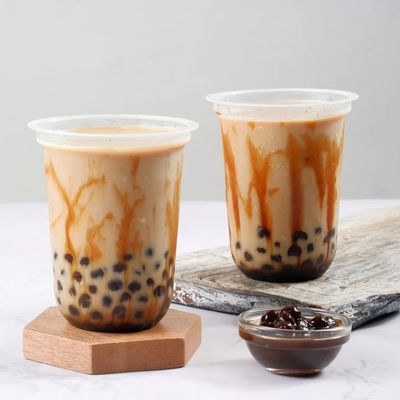 OEM U Shaped Plastic Cups With Lids For Tea Coffee Wine Juice Beverages
