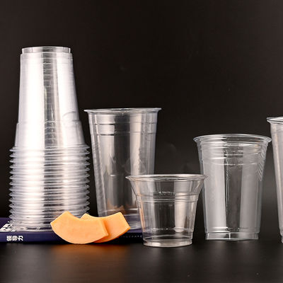 Clear Smoothies 12 Oz Pet Plastic Cups Custom Pet Cup 10000pcs For Customized