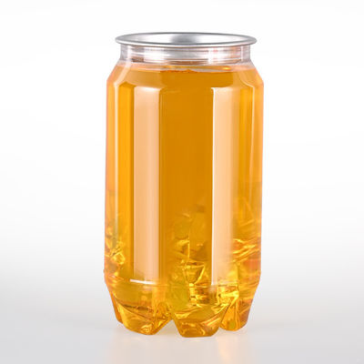 OEM ODM 500ml PET Plastic Beverage Bottles With Easy Peel Lid For Smoothies