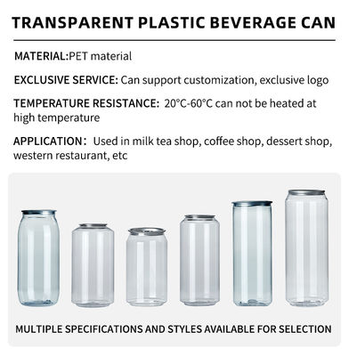 Food Grade 300ml OEM PET Plastic Beverage Bottles With Snap Lid