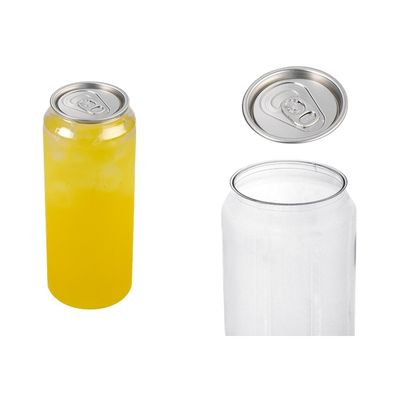 Leak Proof 500ml 700ml PET Beverage Bottles With Pull Ring Seal For Disposable Use