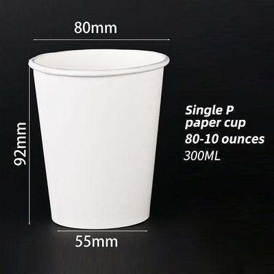 Eco Friendly Coffee Single Wall Paper Cups For Vending Cup Machine
