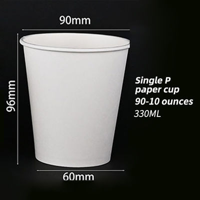 Eco Friendly Coffee Single Wall Paper Cups For Vending Cup Machine