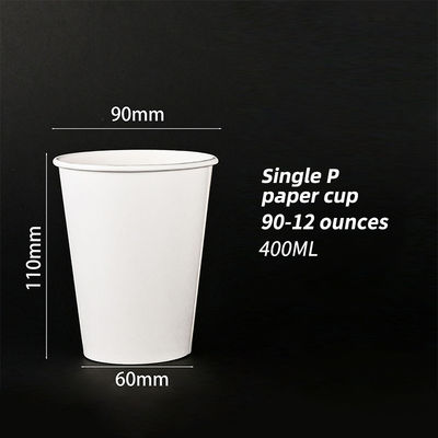 Eco Friendly Coffee Single Wall Paper Cups For Vending Cup Machine