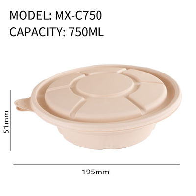 Natural Color Bio Degradable Food Packaging OEM Service For Salad Noodle