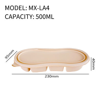 1.5mm Thickness Bio Degradable Food Packaging With Corn Starch Lid Packaging