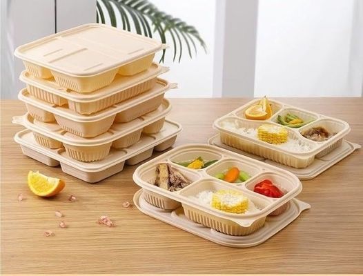 Salad Bio Degradable Food Packaging With Custom Carton Package Microwavable