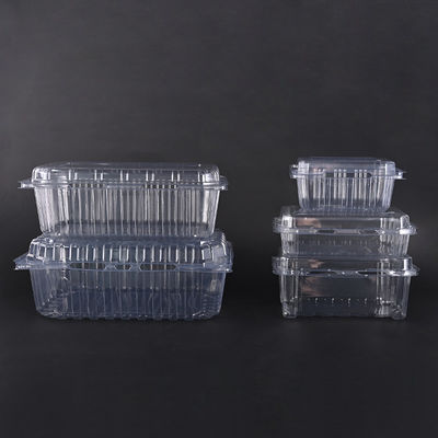 Transparent PET Salad Container Bowl with Lid Disposable Plastic Packaging