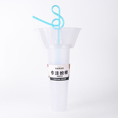 Custom Design Plastic Cups With Logo Disposable Plastic Cups For Snack 2 In 1