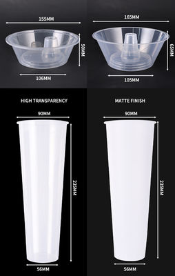 Custom Design Plastic Cups With Logo Disposable Plastic Cups For Snack 2 In 1