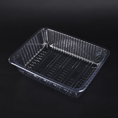 Clamshell Disposable Plastic Food Containers Recyclable Clear PET Bakery Box