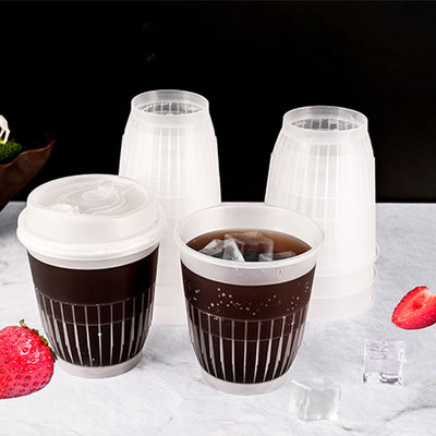Eco Friendly Frosted PP Plastic Cups Heat Resistant Coffee Cup For Beverage Takeaway