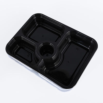Rectangle Disposable Plastic Food Containers 0.5-1.5mm Thickness Microwave For Snack