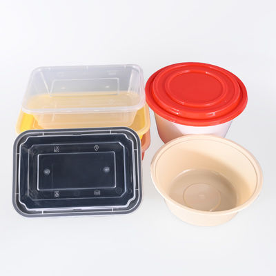 Rectangular 28oz PP Meal Prep Food Container with Lid Microwave Safe