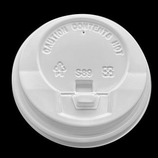 76mm 80mm Disposable Cup Lids PS For Juice Tea OEM ODM Service