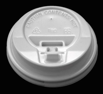 76mm 80mm Disposable Cup Lids PS For Juice Tea OEM ODM Service