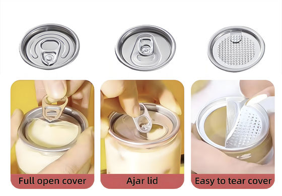 Customized Logo 200ml PET Plastic Beverage Bottles With Pull Tab Eco Friendly Durable