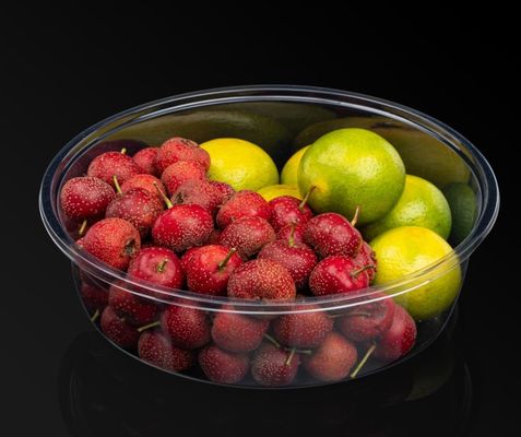 Transparent PET Clear Take Out Containers For Cake Salad Fruit Storage