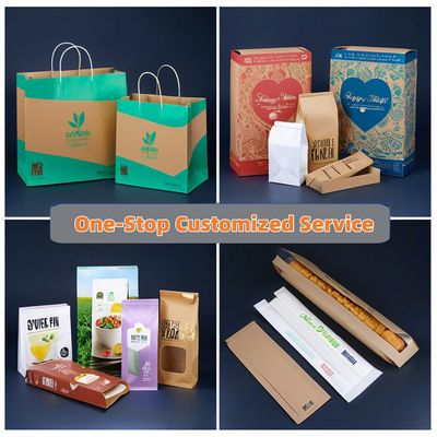 Luxury Brown Kraft Paper Bags Valentine's Day Limited Edition Custom Gift Bags with logo Hard Takeout Coffee Bag for Party Favor