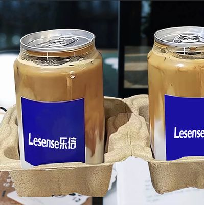 Hot 330ml PET Plastic Juice Bottles with Aluminum Pop Can Caps Disposable Leak-proof Clear Bottles for Juice Smoothies Coffee