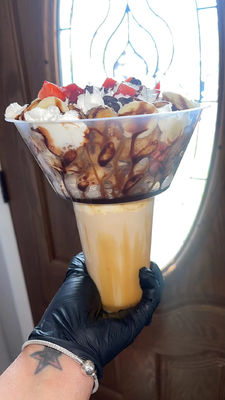 New Function 2 in 1 PP Snack and Drink Cup Disposable Plastic Cup with Snack Bowl on Top for Hot Pot Milk Tea Ice Snacks