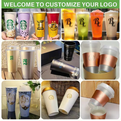 Fashion New Triangle Shaped Disposable Clear 500ml 700ml PP Cold Drink Bubble Milk Tea Boba Disposable Plastic Cups with Logo