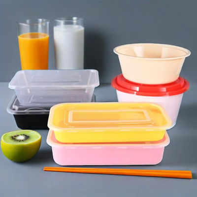 Customized ODM/OEM Plastic Box Takeaway Lunch Bento Box Plastic Microwave Disposable Plastic Food Storage Containers with Lids