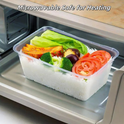 Customized ODM/OEM Plastic Box Takeaway Lunch Bento Box Plastic Microwave Disposable Plastic Food Storage Containers with Lids