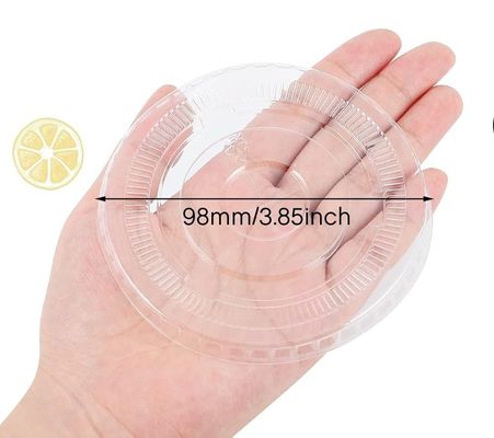 98mm Clear 16 oz Cups Disposable Plastic Transparent Cup Lids for Coffee Milkshake Ice Cream
