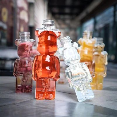 Customize Bear Shape Container New 400ml 500ml 700ml PET Plastic Bottles for Beverage