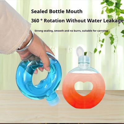 Circular Ring-shaped Creativity Bracelet Beverage Plastic PETG Bottle Leakproof Travel Round Drinking Bottle