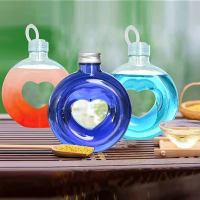 Circular Ring-shaped Creativity Bracelet Beverage Plastic PETG Bottle Leakproof Travel Round Drinking Bottle