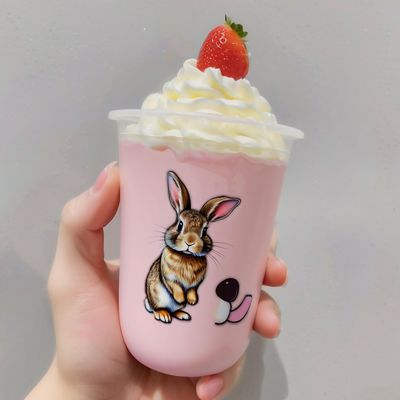Factory Custom Printing logo Disposable Plastic Cups Soft clear Bubble Boba Tea Plastic Cup with Lid