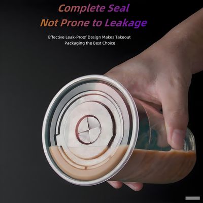 Lesense ODM Clear Takeaway Ice Coffee Bubble Tea Cup Disposable 16oz 32oz PET Plastic Cup