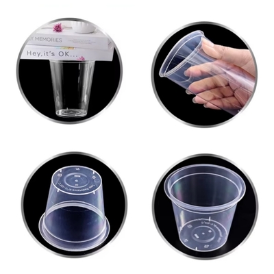 OEM/ODM Gobelet Bubble Tea Plastic Cup 16oz 32oz  Heat and Cold Drink Milk Tea Hard PP Cup with Lid