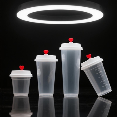 OEM/ODM Gobelet Bubble Tea Plastic Cup 16oz 32oz  Heat and Cold Drink Milk Tea Hard PP Cup with Lid