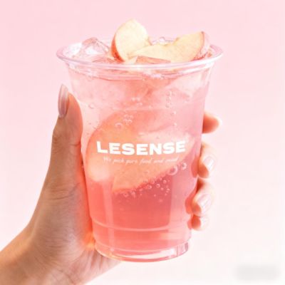 Single Wall Ice Cream PET Cups Wholesale Disposable Milk Tea Shop Plastic Cups for Juice