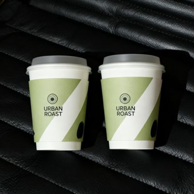 Custom Printed Biodegradable Recyclable 16oz Single Wall Disposable Takeaway Kraft Paper Cups
