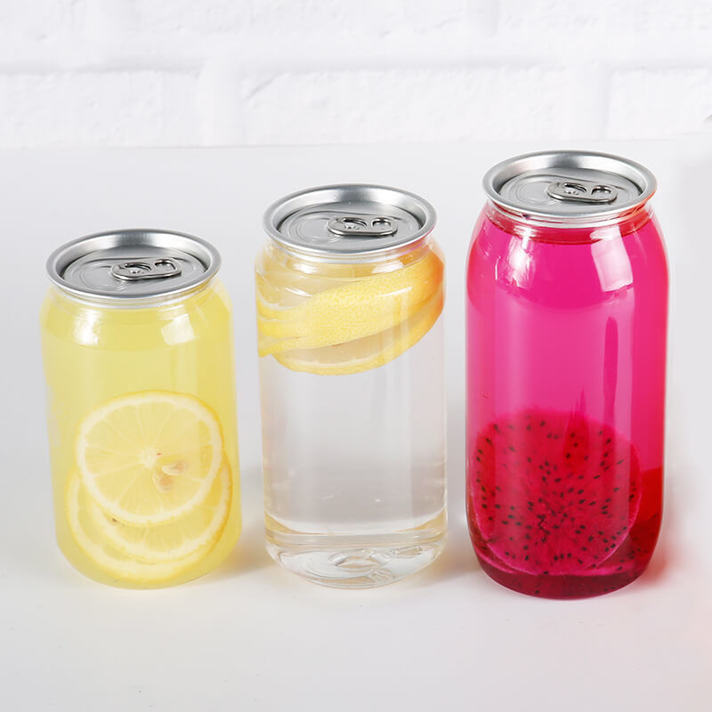 Leak Proof 500ml 700ml PET Beverage Bottles With Pull Ring Seal For Disposable Use