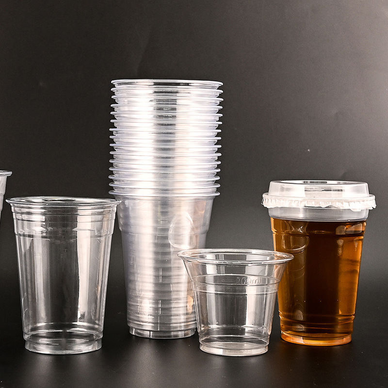Clear Smoothies 12 Oz Pet Plastic Cups Custom Pet Cup 10000pcs For Customized