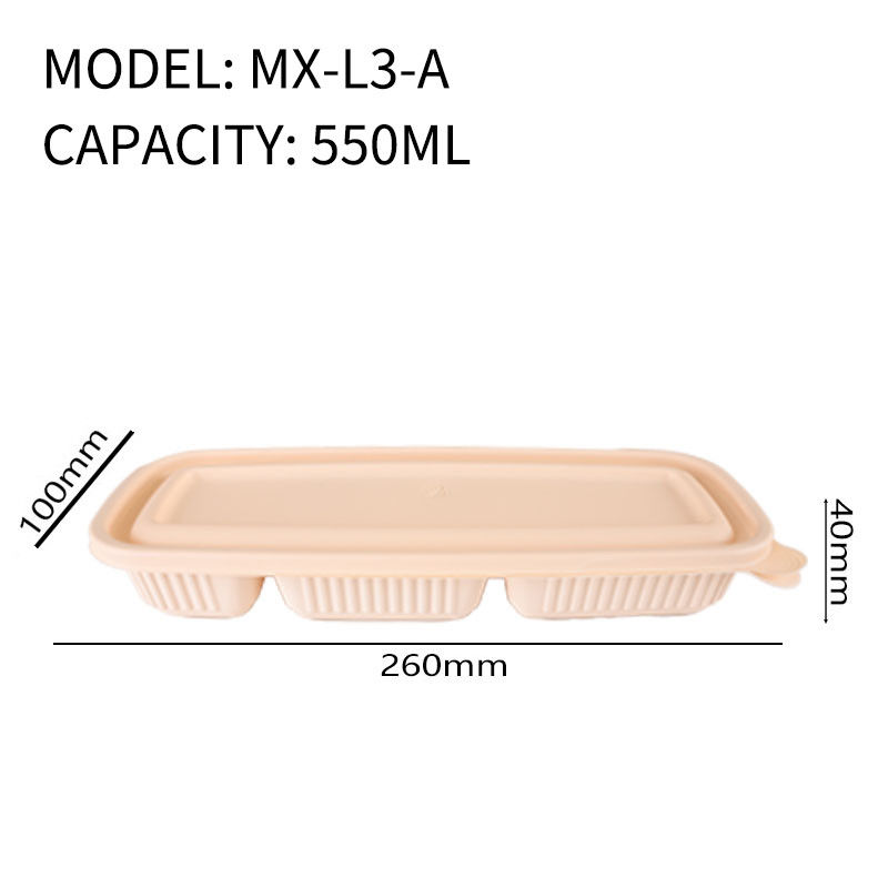 1.5mm Thickness Bio Degradable Food Packaging With Corn Starch Lid Packaging