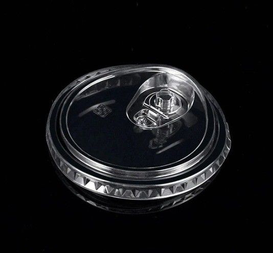 Portable Durable Clear Plastic Cups Dome Lids PET Cup Lid With ODM Service
