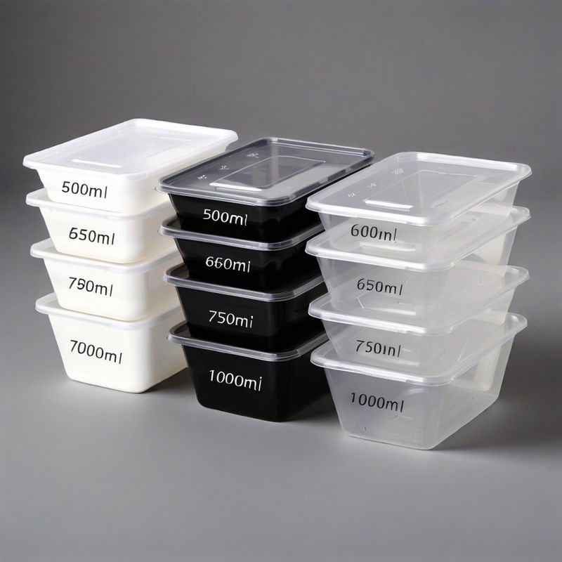 Customized ODM/OEM Plastic Box Takeaway Lunch Bento Box Plastic Microwave Disposable Plastic Food Storage Containers with Lids