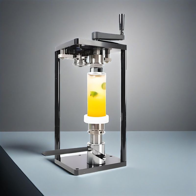 Handle Rocker PET Cans Sealing Machine for Bubble Tea Juice Soda Beer Coffee Can SeaLer With Tray